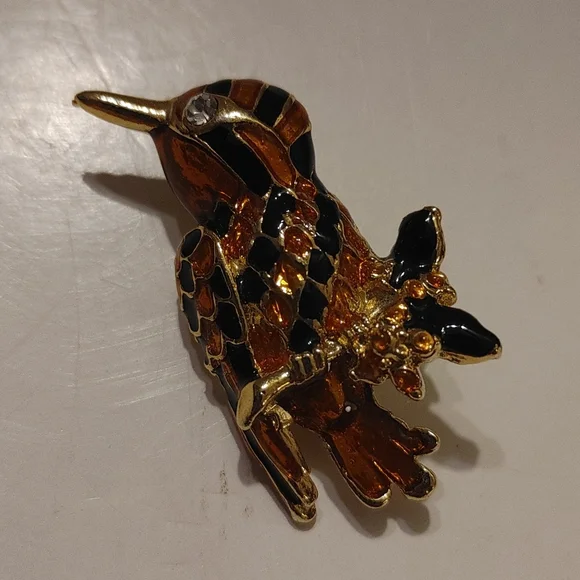 Bird On A Branch Brooch - Picture 1 of 5